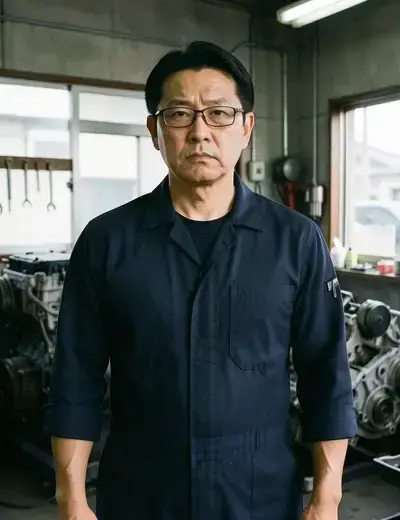 エンジン担当の整備士